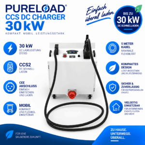 Mobile DC Ladestation | 30kW | CCS2 | 5 Meter | Schnell-Lader