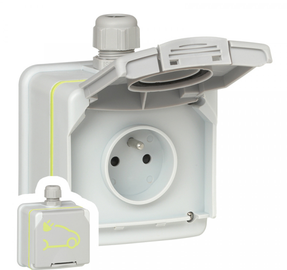 Green’Up Schutzkontaktsteckdose | 16A | 3,6kW | 1-Phasig | für mobile Ladestationen – Bild 2