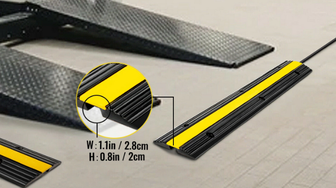 Kabelbrücke / Kabelkanal für den Boden | 102cm | bis 8 Tonnen belastbar – Bild 4