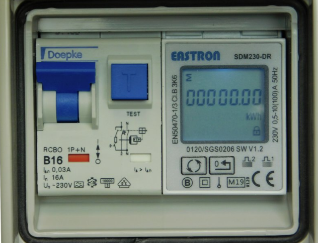 Mobiler Stromzähler | Schuko | 16A | 3,6kW | 1-Phasig | MID | Mit/Ohne Reset – Bild 5