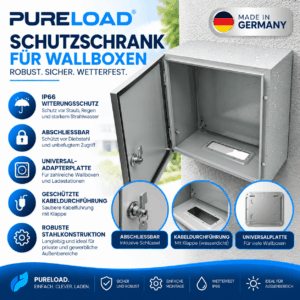Schutzschrank für Wallboxen | Wetterschutz | IP66 | Abschließbar